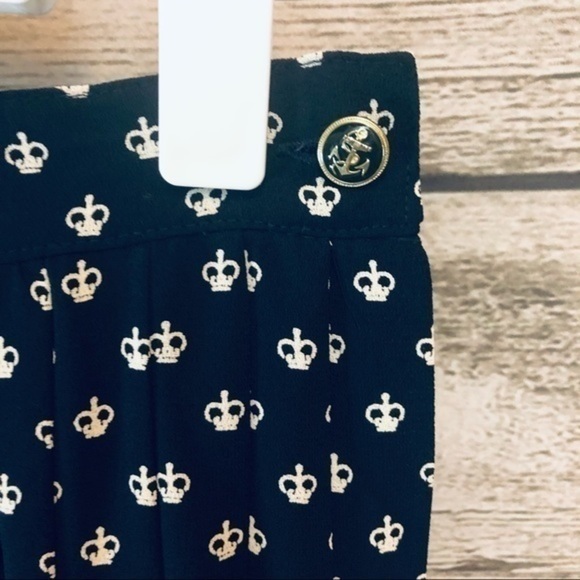 Vintage Josephine Chaus Crown Print Pleated Skirt Size 10 - Picture 5 of 14